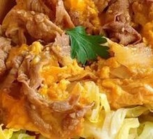 Beef and Egg Bowl with Japanese Style