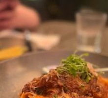 Slow-Cooked Beef Short Ribs Sauce Wide Noodles