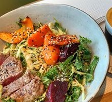 Grilled Beef, Roasted Corn, and Avocado Power Bowl