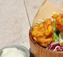 Fresh Corn Tempura with Tatar Sauce