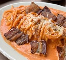 Korean Pork Creamy Pasta