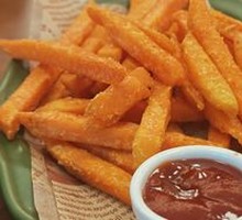 Fried Handmade Sweet Potato Strips
