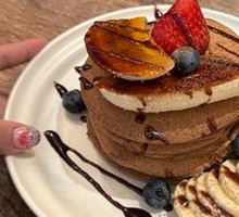 Banana Mixed Berry Chocolate Pancake