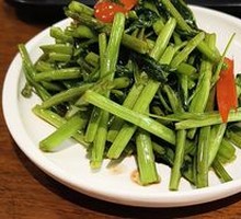 Shrimp Paste Stir-Fried Water Spinach