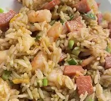 Sausage Shrimp Egg Fried Rice
