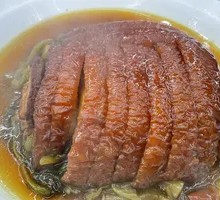 Pickled mustard greens with pork belly