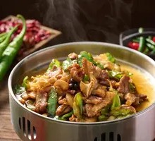 Fried Pork with Green Pepper