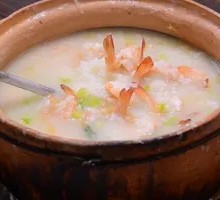 Fresh Shrimp and Scallops Rice Porridge