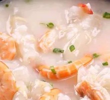 Live Shrimp and Scallops Porridge