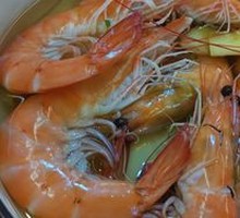 Boiled Shrimp in Salt Water