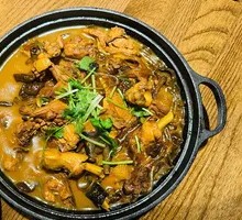 Chicken Stewed with Mushrooms