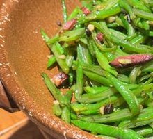 Cured Pork with Green Bean Strips