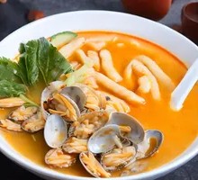 Seafood Noodle Dumpling Soup