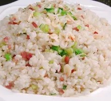 Salted Pork and Vegetable Rice