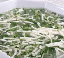 Shepherd's Purse and Tofu Soup