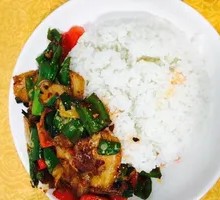 Spicy Pork Stir-fry Rice Bowl