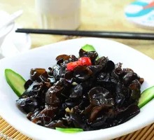 Cold-mixed black fungus