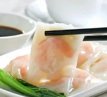 Egg and Shrimp Rice Noodle Roll
