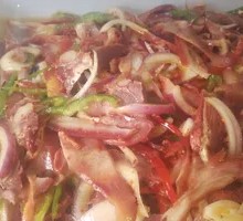 Cold-mixed pig's head meat