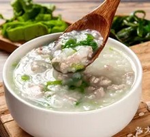Vegetable and Lean Pork Porridge