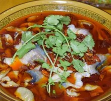 Fish with Pig Intestines
