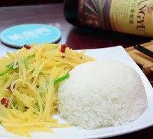 Spicy and Sour Potato Noodles with Rice