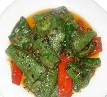 Braised Green Pepper with Tiger Stripes