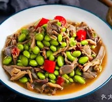 Stir-fried Mung Beans with Chicken Offal