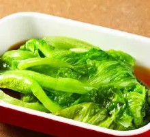 Boiled lettuce
