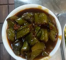 Braised Green Pepper with Tiger Stripes