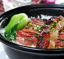 Cured Meat Rice with Hot Dog