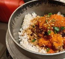 Flying Fish Roe and Foie Gras Rice Bowl
