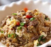 Shredded Pork with Fried Egg