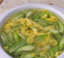 Loofah Egg Soup
