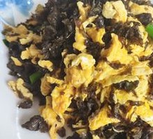 Lichen Stir-Fried with Eggs