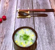 Green Vegetable Corn Porridge