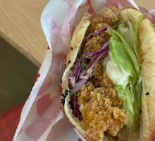 Spicy Chicken Leg Chinese Burger