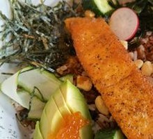 Pan-Seared Salmon with Japanese Bowl