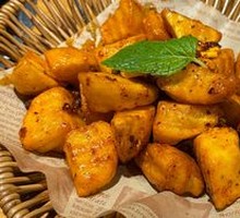 Bamboo Shoot Crispy Pork Fat with Potato and Potatoes