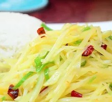 Spicy and Sour Potato Noodles with Rice