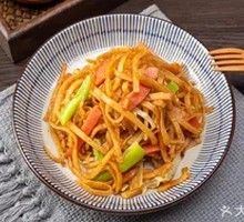 Ham Sausage Stir-Fried Pancake