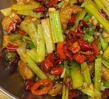 Spicy Pork Intestines Stir-fry