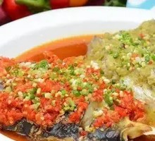 Steamed Fish Head with Spicy Chopped Pepper