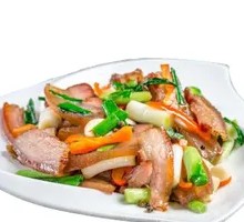 Stir-fried腊肉 with Garlic Shoots