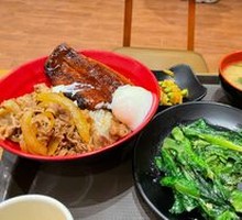 Hot Spring Egg Beef Eel Donburi