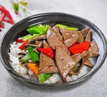 Pork Liver Wooden Bucket Rice
