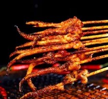 Squid Tentacle Skewers