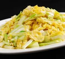 Scallion omelette