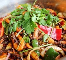 Dry Pot Prawns