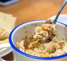 Pork lard rice拌
